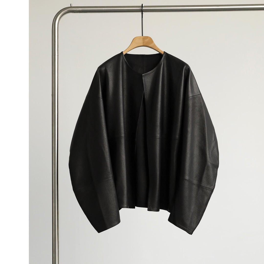Damen Oversized Lederjacke Drune
