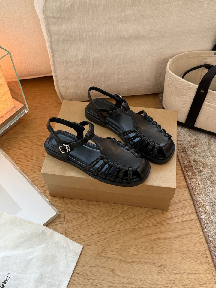 Damen Sandalen mit raffiniertem Riemendesign und komfortablem Fußbett Drune