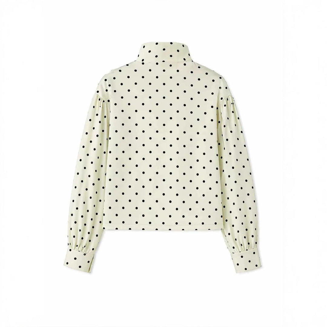 Damen Kurzjacke mit Stehkragen und Voluminösen Ballonärmeln Drune