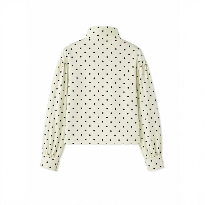 Damen Kurzjacke mit Stehkragen und Voluminösen Ballonärmeln Drune