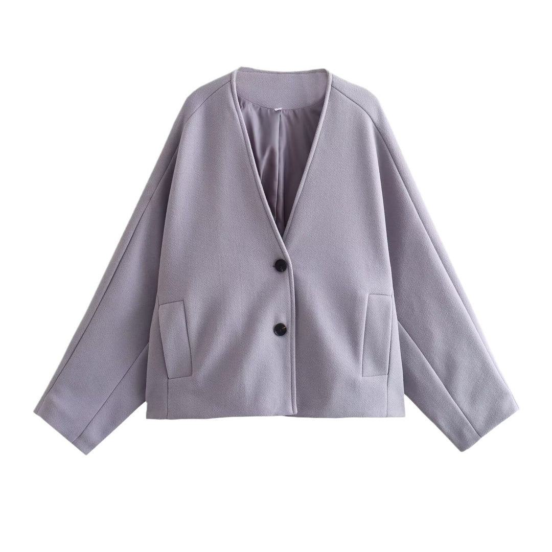 Damen vielseitige Blazerjacke im lässigen Stil Drune