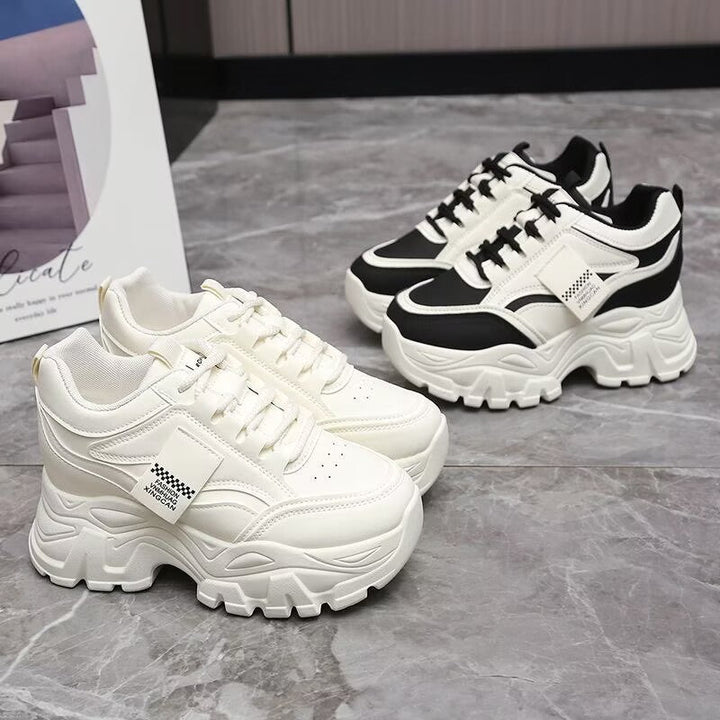 Damen Sportliche Chunky Sneakers mit innovativen Dämpfungselementen und rutschfester Sohle Drune
