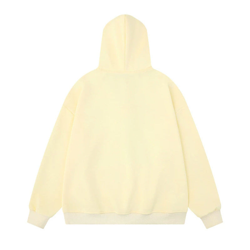 Damen Kapuzenpullover mit eingesetztem Hemdkragen und vorgebundener Krawatten-Applikation Drune