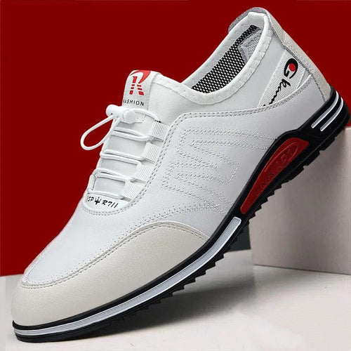 Herren Elastischer Freizeit-Sneaker mit Schnellzug-Lacing und stoßdämpfender EVA-Zwischensohle Drune