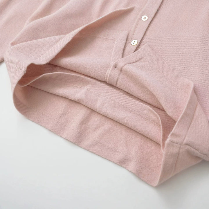 Damen Kurz geschnittener Feinstrick-Cardigan mit Spitzen-Einsatz Drune