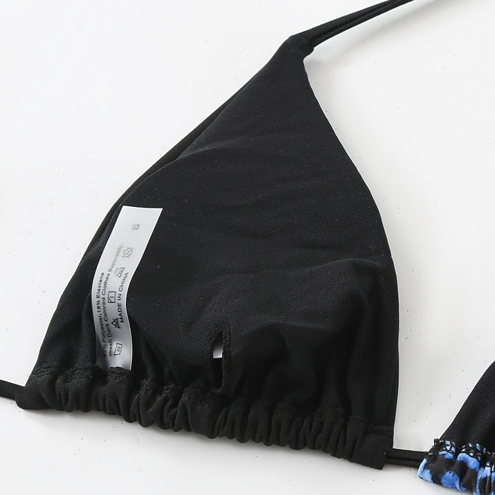 Damen Dreieck-Bikini mit raffiniertem Tiermuster Drune