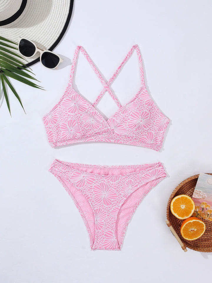 Damen Bikini-Set mit floralem Design und komfortablem Schnitt Drune