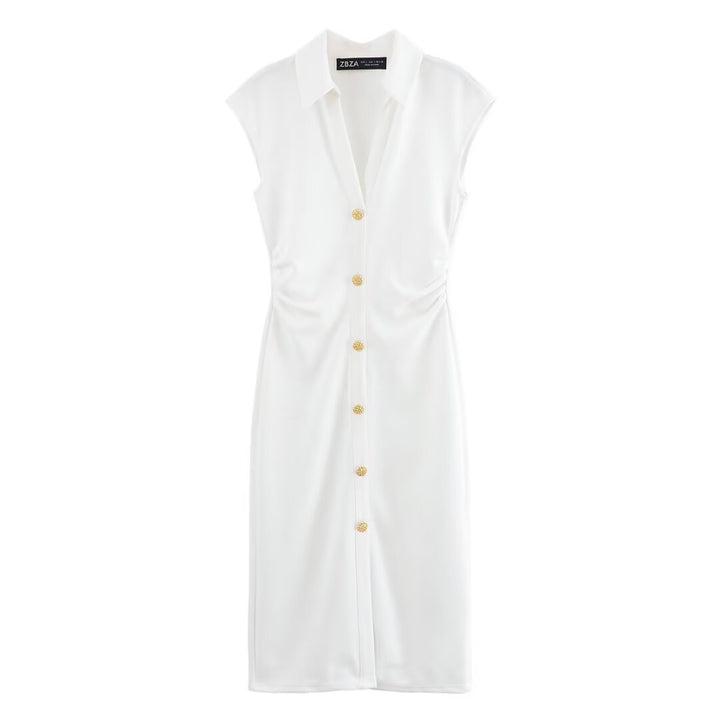 Damen Hemdblusenkleid mit edlen Knopfdetails und elegantem Schnitt Drune