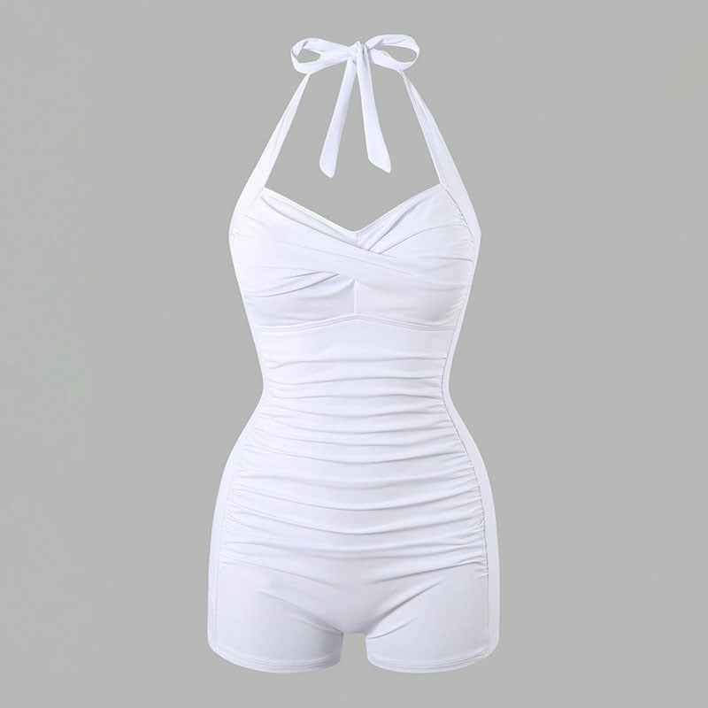 Damen Einteiler Badeanzug mit halterneck Design und moderner Passform Drune
