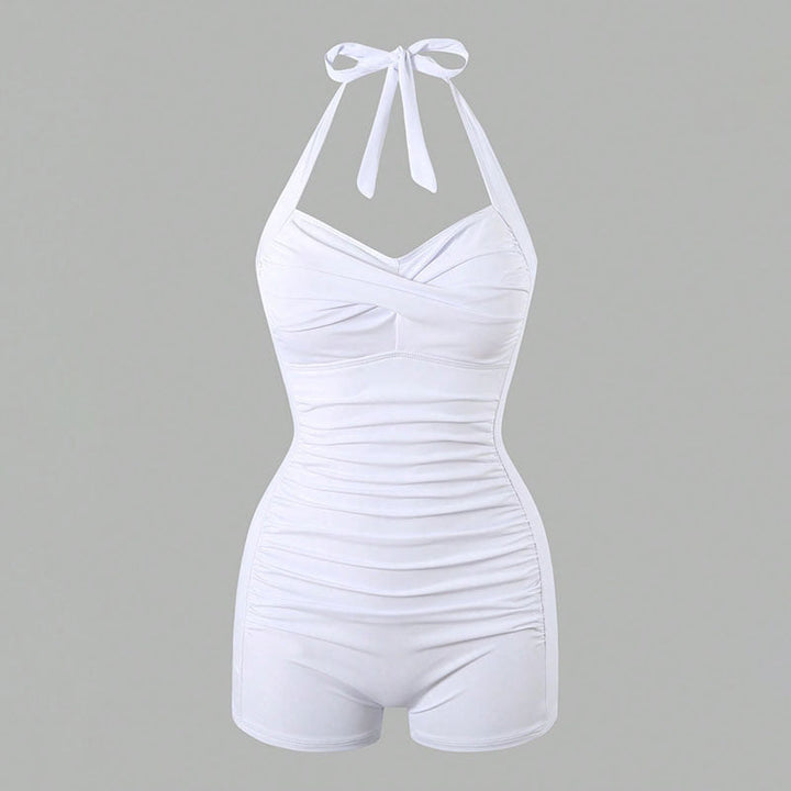 Damen Einteiler Badeanzug mit halterneck Design und moderner Passform Drune