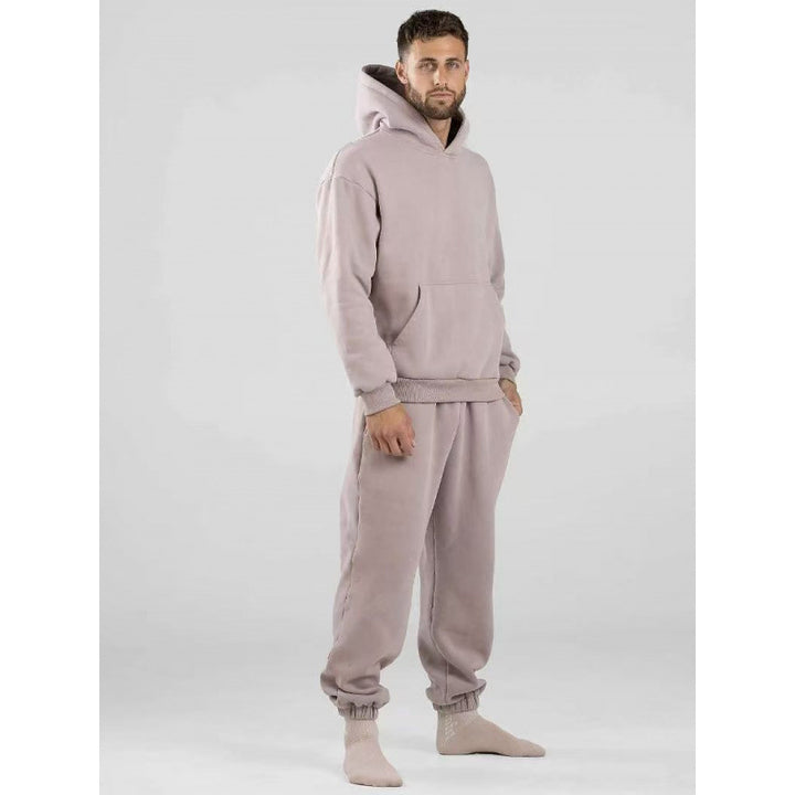 Damen nan oversized Kapuzenpullover mit Kängurutasche und weichem Fleece-Innenfutter Drune
