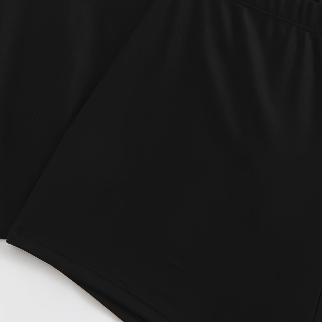 Damen Sportliches Badeanzug-Set mit floralem Seiteneinsatz Drune