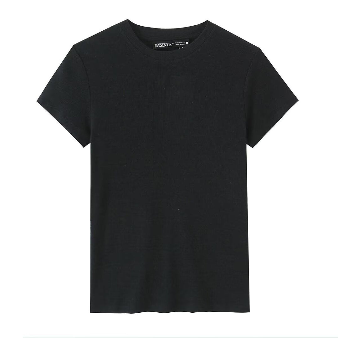 Damen Baumwoll-T-Shirt mit bequemem Schnitt und nachhaltigem Material Drune