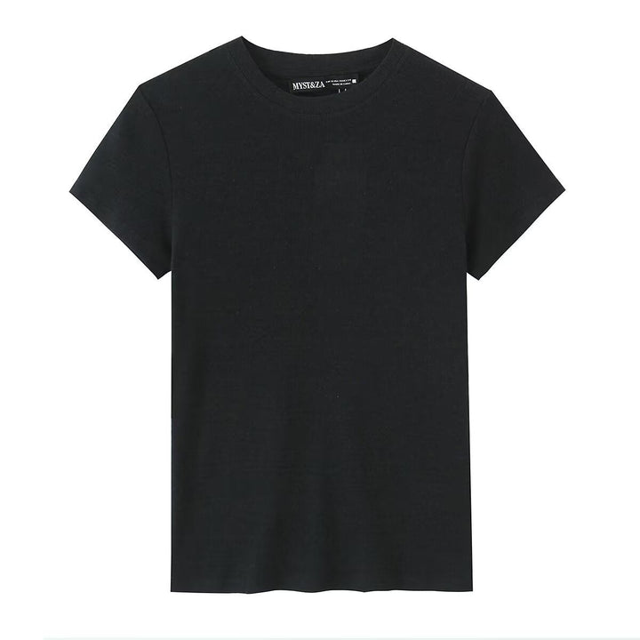 Damen Baumwoll-T-Shirt mit bequemem Schnitt und nachhaltigem Material Drune