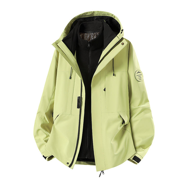Herren Wetterfeste technische Softshell‑Trekkingjacke mit Kapuze und isolierendem Inneneinsatz Drune