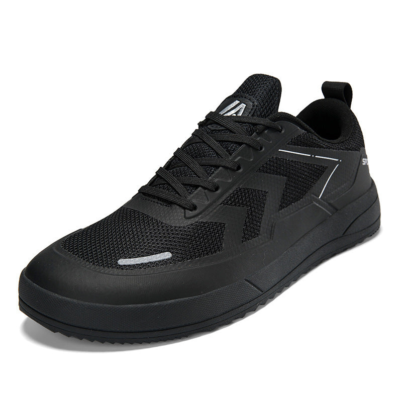Unisex nan urbaner atmungsaktiver Mesh-Sneaker mit gezahnter griffiger Profilsohle und gepolstertem Einstieg Drune