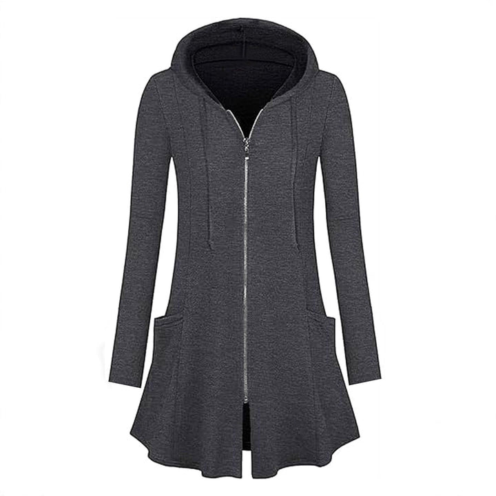 Damen Kapuzenjacke mit Reißverschluss und Seitentaschen Drune