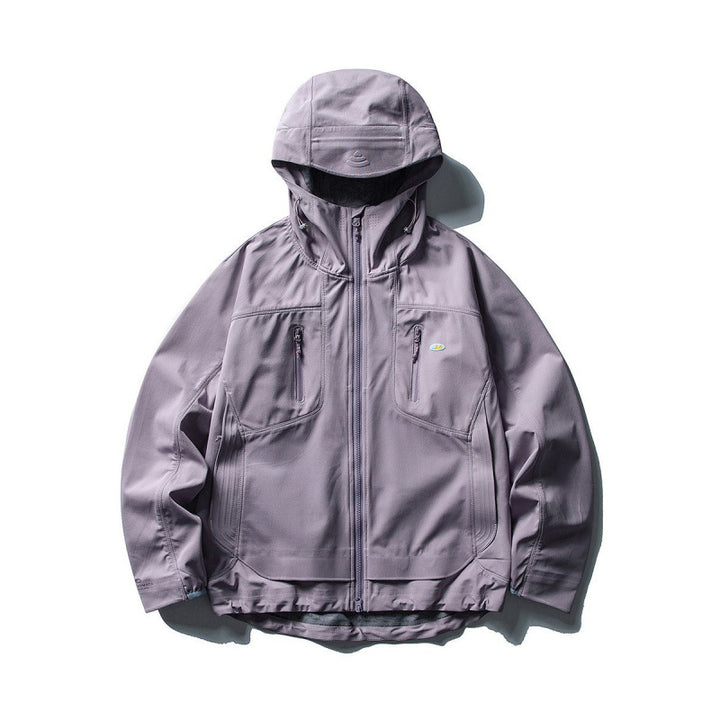 Unisex Technische Softshell-Fieldjacke mit verschweißten Nähten, vier Reißverschlusstaschen und verlängerter Rückenpartie Drune