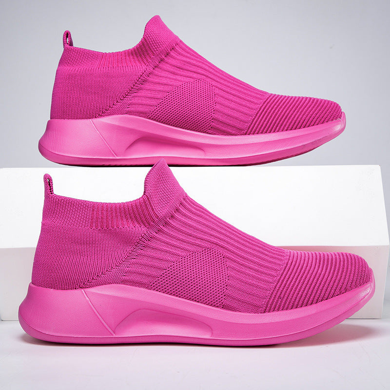 Damen Komfortable Stricksneaker mit rutschfester Sohle Drune