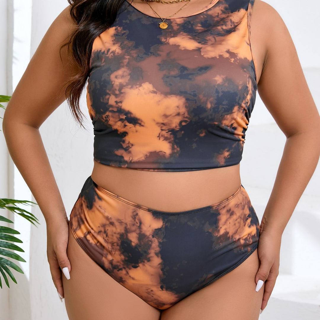 Damen Set aus Crop Top und maxilanger Wickelrock Drune