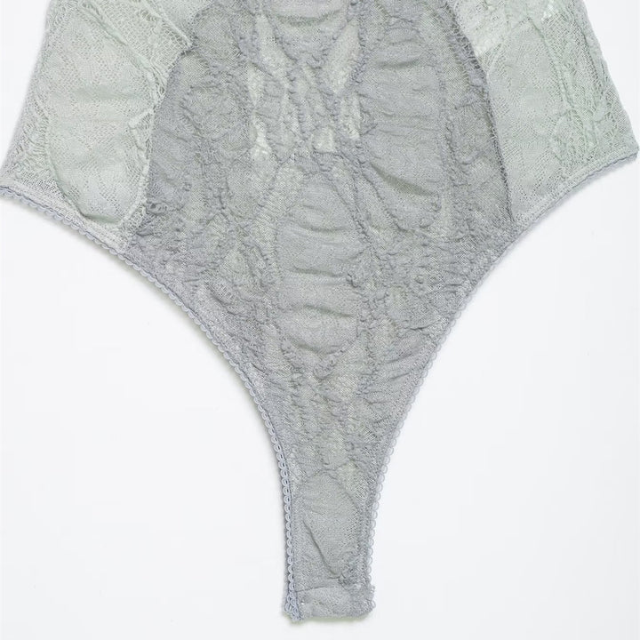 Damen Spitzenbody mit verführerischem Design und zarten Trägern Drune