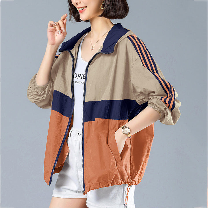 Damen Leichte Sportjacke mit praktischen Reißverschlusstaschen Drune