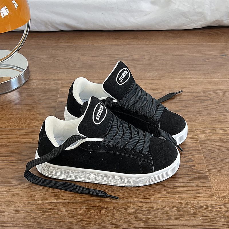 Damen Sportliche Sneakers mit weicher Veloursoberfläche und strapazierfähiger Gummisohle Drune