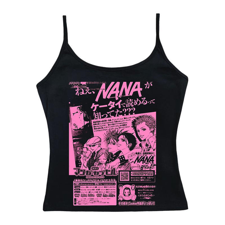 Damen Crop-Top mit kreativem grafischen Druck Drune