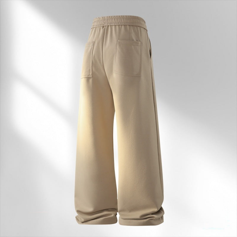 Damen Weite Lounge-Jogginghose mit Kordelzug, elastischem Bund & Seitentaschen Drune