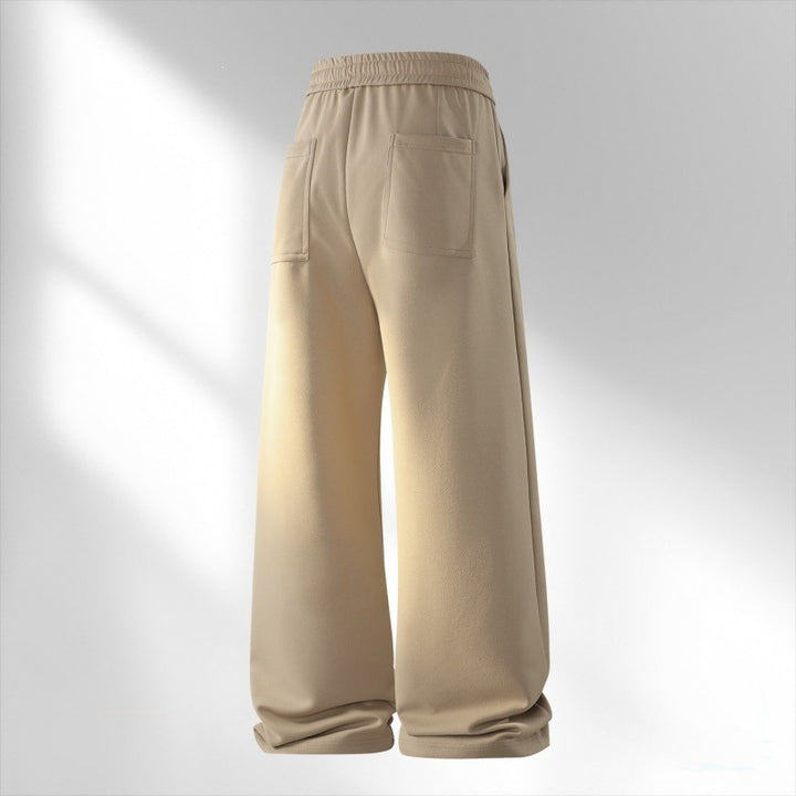 Damen Weite Lounge-Jogginghose mit Kordelzug, elastischem Bund & Seitentaschen Drune