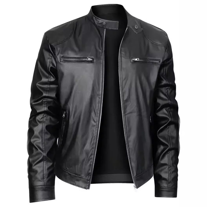 Herren Modische Lederjacke Drune