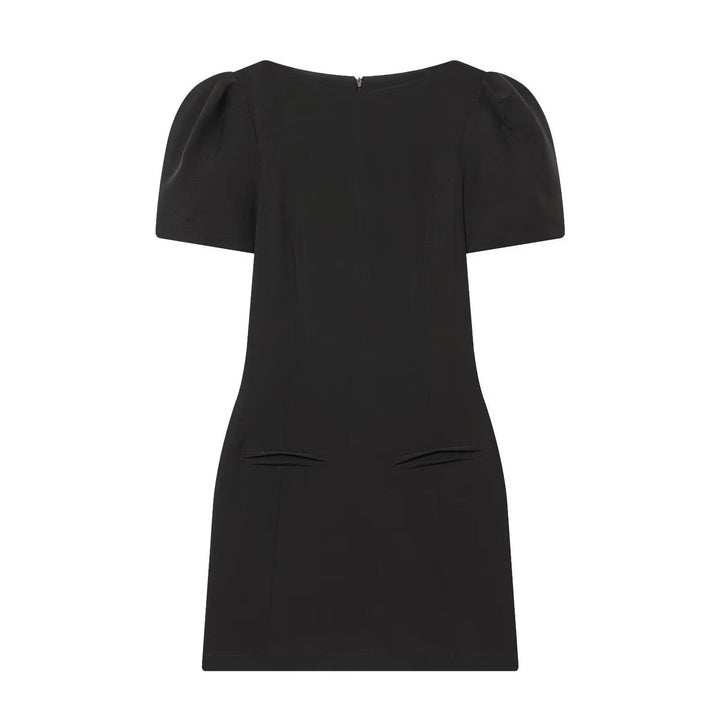 Damenkleid mit Puffärmeln und tailliertem Schnitt Drune