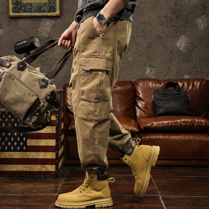Herren Cargo-Hose mit elastischem Bund und praktischen Seitentaschen Drune