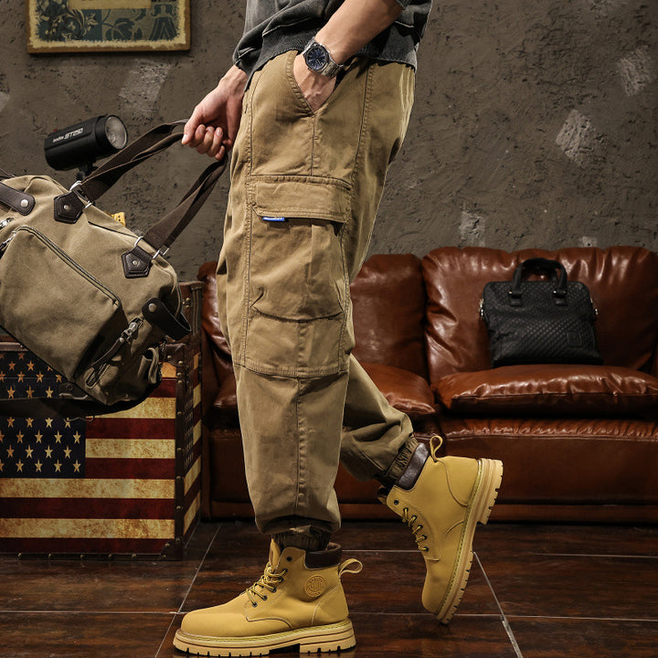 Herren Cargo-Hose mit elastischem Bund und praktischen Seitentaschen Drune