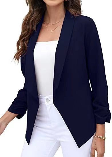 Damen eleganter und luftiger Blazer mit asymmetrischem Schnitt Drune