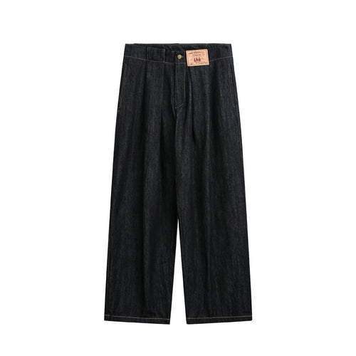 Damen Hochtaillierte Denim‑Culotte im Workwear‑Look mit weitem Bein und verdeckten Eingrifftaschen Drune