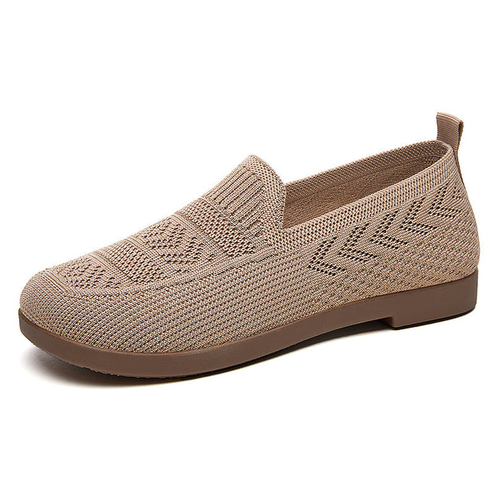 Damen Bequeme Slip-On Schuhe mit atmungsaktivem Netzwerkdesign Drune