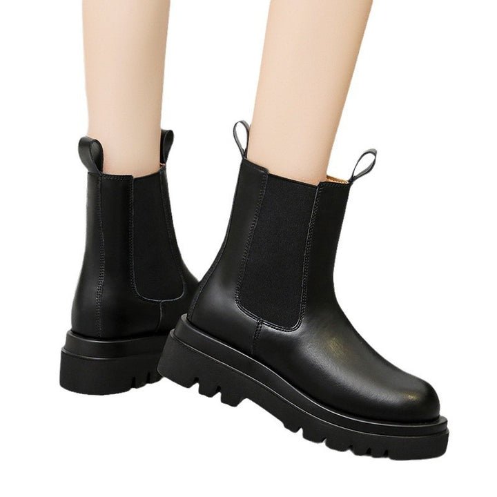 Damen nan Chelsea-Boots mit elastischem Einsatz und markanter Profilsohle Drune