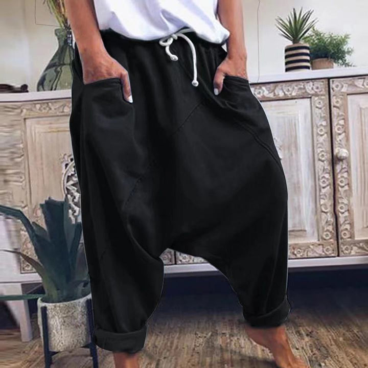 Herren lässige Relaxed-Fit Haremshose Drune