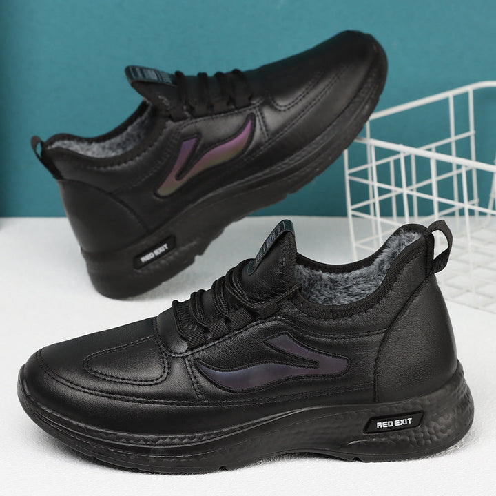 Damen Sportliche Lammfell-Sneaker mit rutschfester Sohle Drune