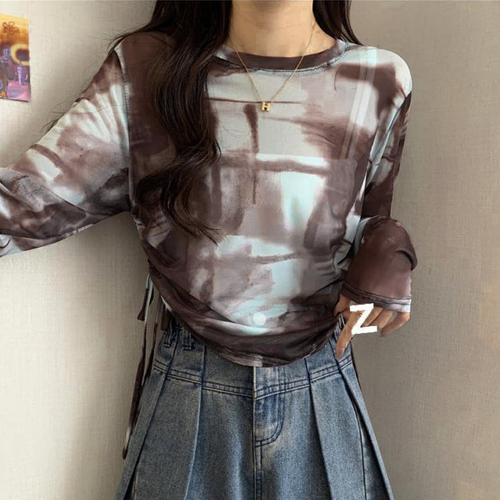 Damen Langarmshirt mit modernen Farbverlauf Drune
