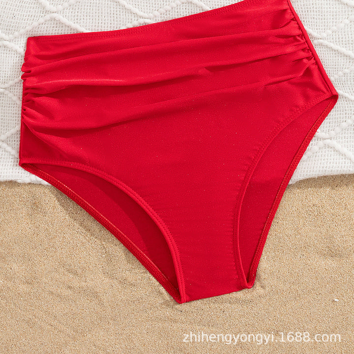 Damen Hoch-waisted Bikini mit voluminösem Rüschendesign Drune
