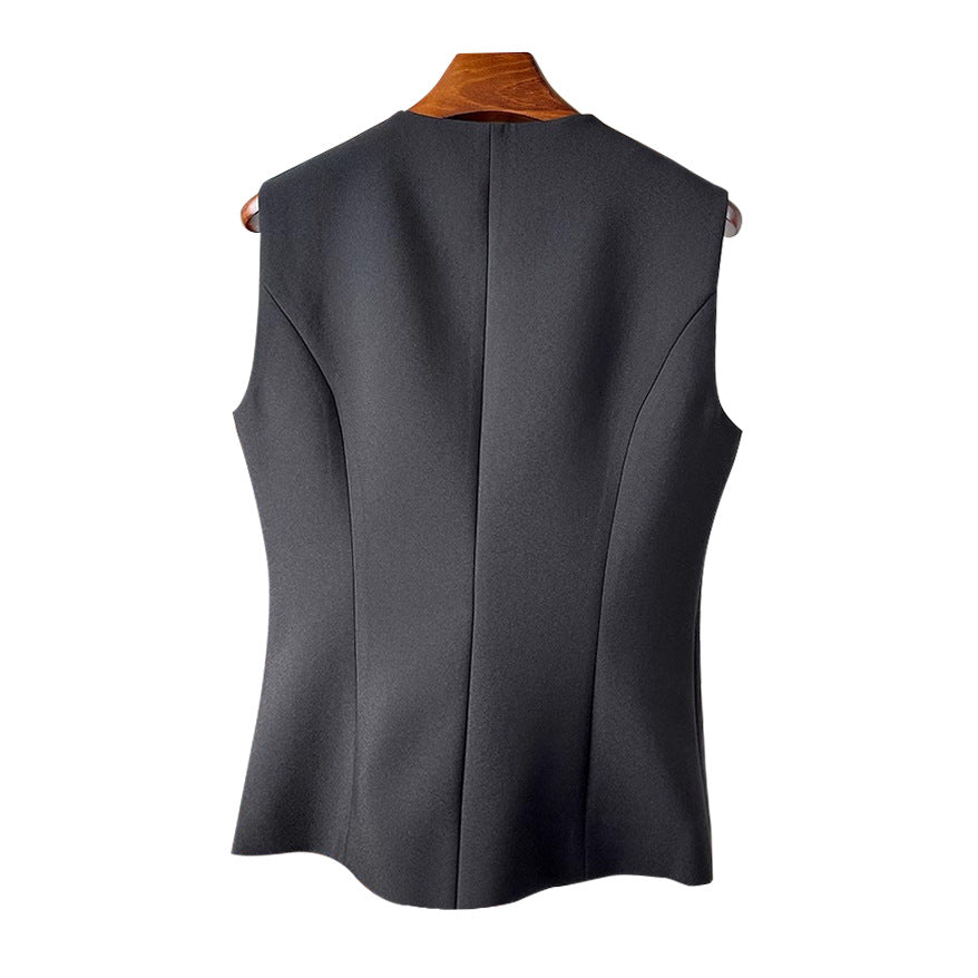 Damen Stilvolle ärmellose Blazer-Weste Drune
