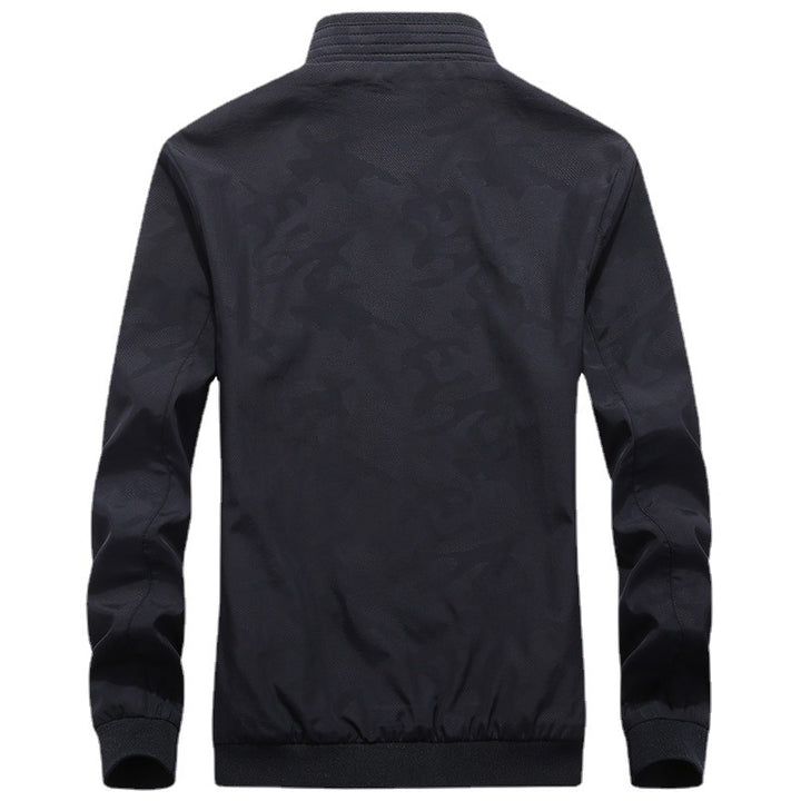 Herren Leichte wasserabweisende Bomberjacke mit Meshfutter und Patch‑Applikationen Drune