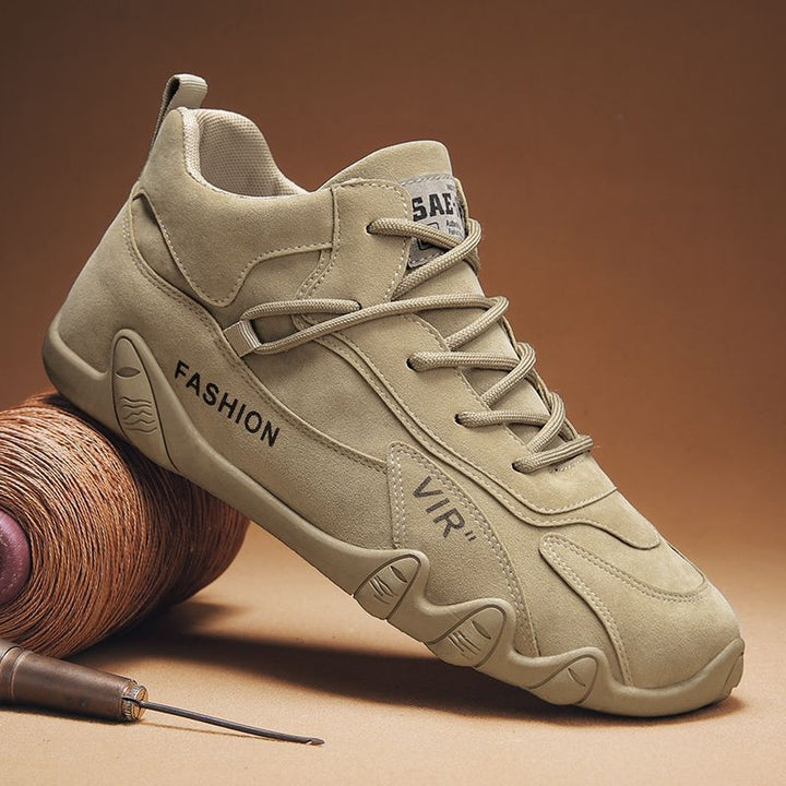 Damen Sportliche Sneaker mit profiliertem Sohlenprofil Drune