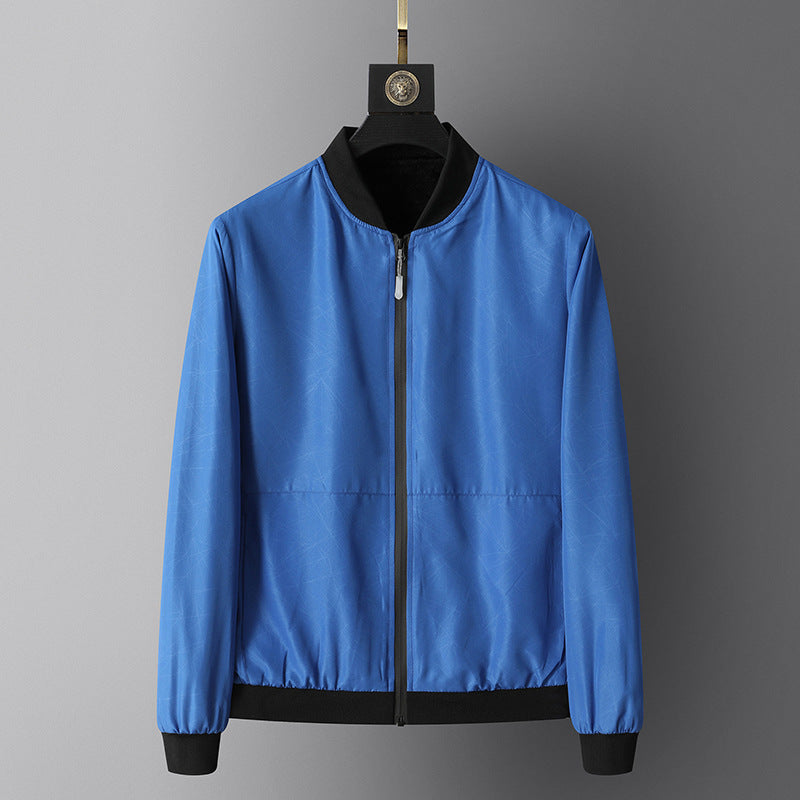 Herren Leichte Sportjacke mit zipbarem Kragen