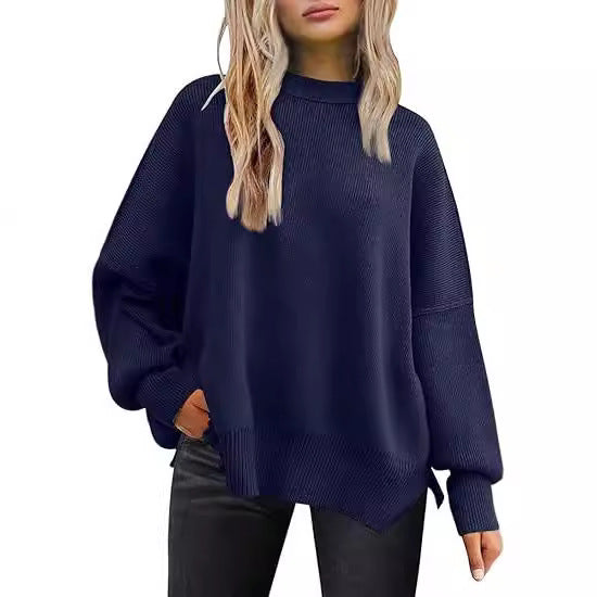 Damen lockerer Strickpullover Drune