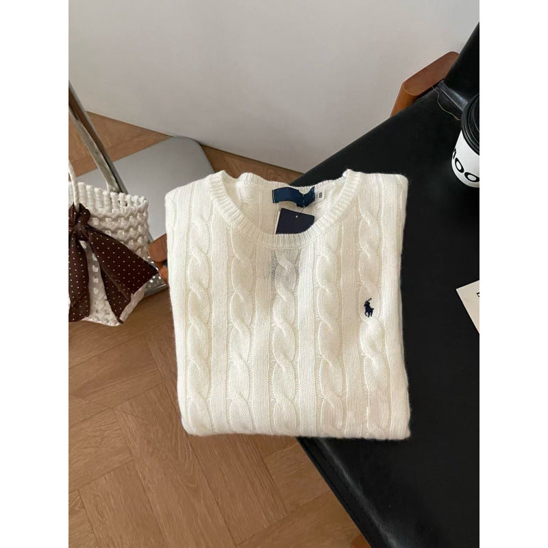 Damen Gemütlicher Strickpullover Drune