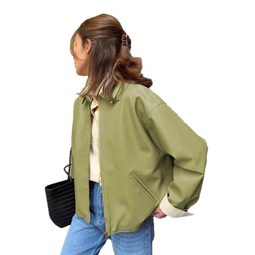 Damen Oversized Übergangsjacke aus leichtem Material mit kontrastierenden Ärmeln Drune