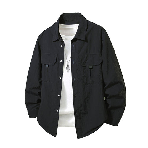 Herren Lässige Hemdjacke Drune